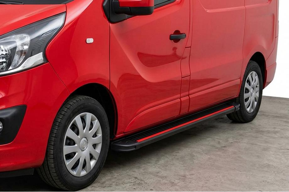 Fiat Talento 2016– Bočné prahy Maya Red (2 ks., hliník) Image