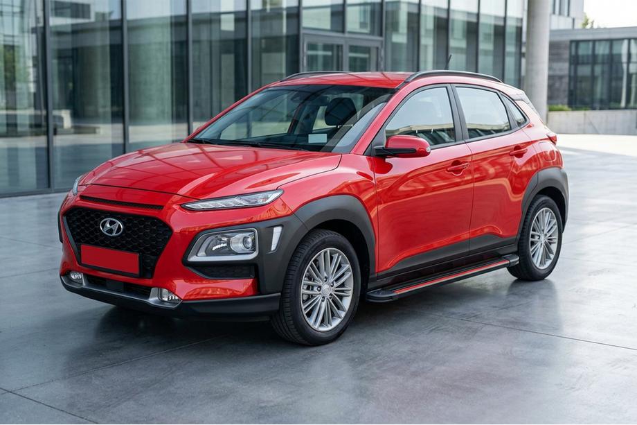 Hyundai Kona 2017–2023 Bočné prahy Maya Red (2 ks., hliník) Image