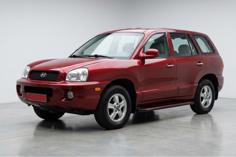 Hyundai Santa Fe 1 2000–2006 Bočné prahy Maya Red (2 ks., hliník) Image