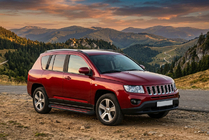 Jeep Compass 2006–2016 Bočné prahy Maya Red (2 ks., hliník) fotografia 1