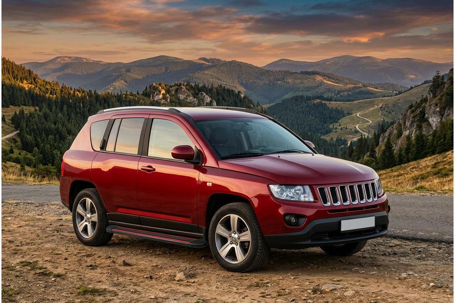Jeep Compass 2006–2016 Bočné prahy Maya Red (2 ks., hliník) Image