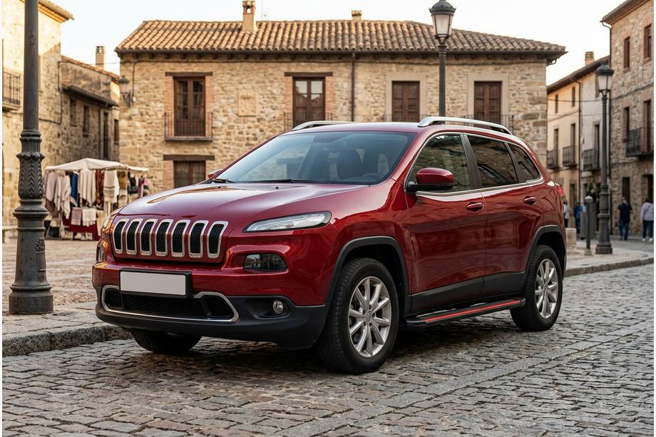 Jeep Cherokee KL 2013– Bočné prahy Maya Red (2 ks., hliník) Image