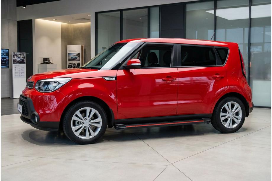Kia Soul II 2013–2018 Bočné prahy Maya Red (2 ks., hliník) Image