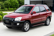 Kia Sportage 2004–2010 Bočné prahy Maya Red (2 ks., hliník) fotografia 1