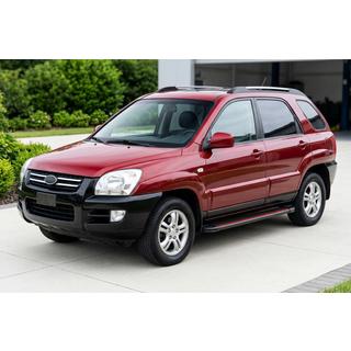 Bočné prahy Maya Red (2 ks., hliník) Kia Sportage 2004–2010 fotografia 1