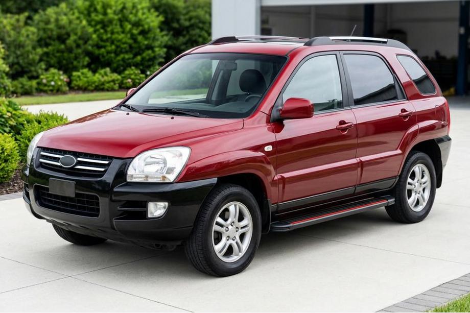 Kia Sportage 2004–2010 Bočné prahy Maya Red (2 ks., hliník) Image