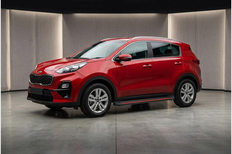 Kia Sportage 2015–2021 Bočné prahy Maya Red (2 ks., hliník) Image