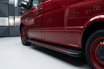 Mercedes Vito/V-trieda W447 2014– Bočné nášľapy Maya Red-Black (2 ks, hliník) Dlhá (ExtraLong) fotografia 1