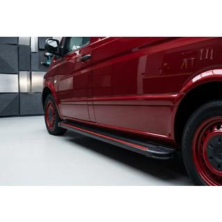Bočné nášľapy Maya Red-Black (2 ks, hliník) fotografia 1