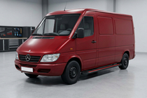 Mercedes Sprinter W901/902/903/904/905 1995–2006 Bočné prahy Maya Red (2 ks., hliník) fotografia 1