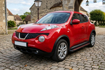 Nissan Juke 2010–2019 Bočné prahy Maya Red (2 ks., hliník) fotografia 1