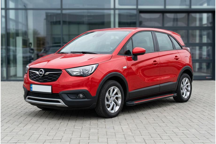 Opel Crossland X 2017–2024 Bočné prahy Maya Red (2 ks., hliník) Image