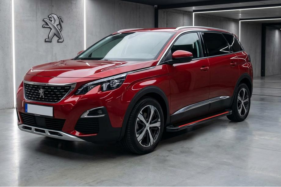 Peugeot 5008 2016–2023 Bočné prahy Maya Red (2 ks., hliník) Fotografia 1