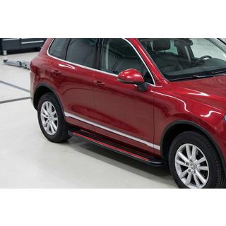 Bočné prahy Maya Red (2 ks., hliník) Porsche Cayenne 2003–2010 fotografia 1