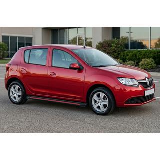 Bočné prahy Maya Red (2 ks., hliník) Renault Sandero 2013–2022 fotografia 1