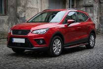 Seat Arona 2017– Bočné prahy Maya Red (2 ks., hliník) fotografia 1