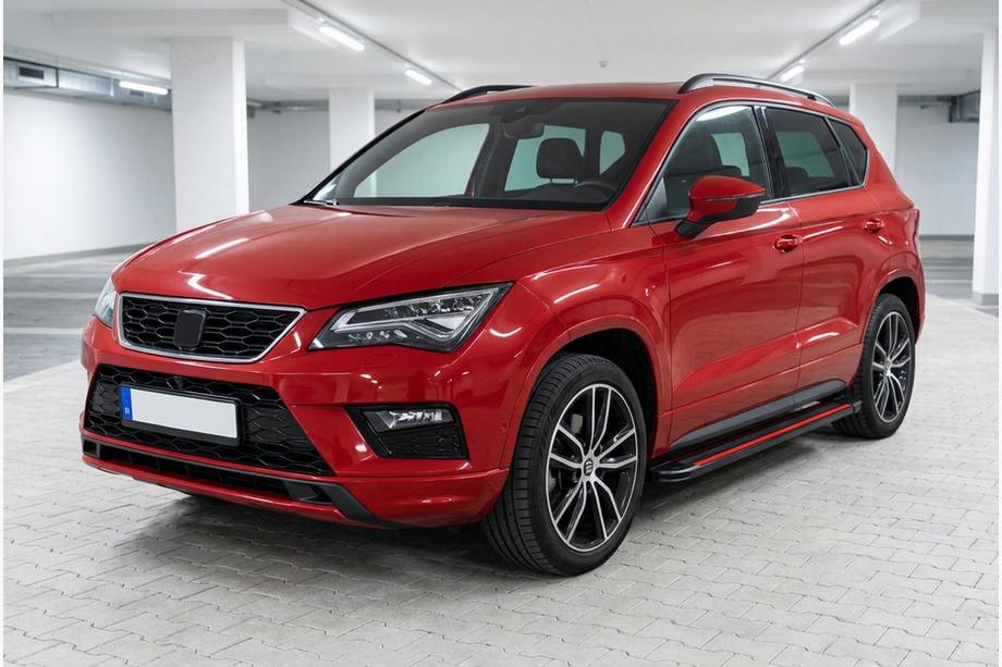 Seat Ateca 2016– Bočné prahy Maya Red (2 ks., hliník) Fotografia 1