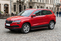 Skoda Karoq 2018– Bočné prahy Maya Red (2 ks., hliník) fotografia 1