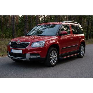 Bočné prahy Maya Red (2 ks., hliník) Skoda Yeti 2009–2017 fotografia 1