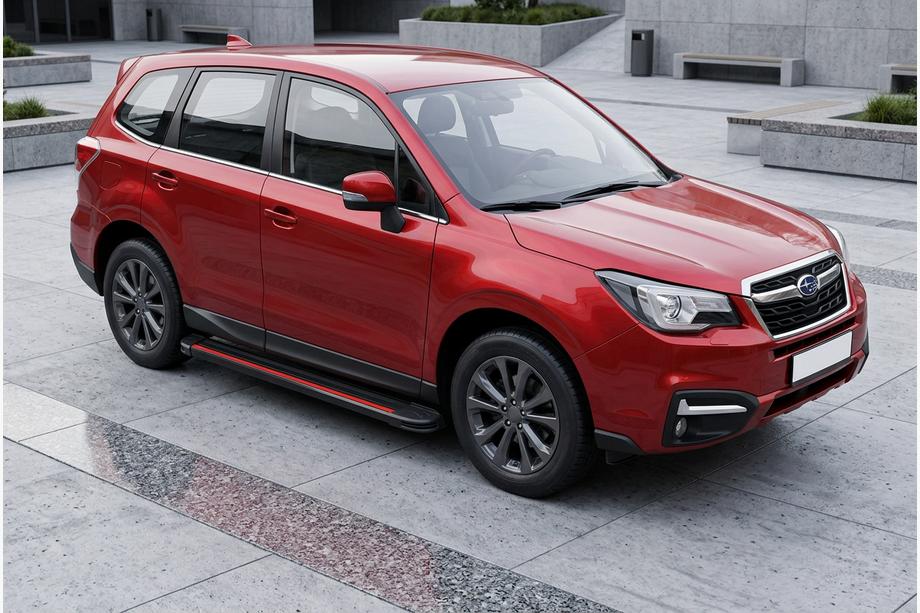 Subaru Forester 2013–2018 Bočné prahy Maya Red (2 ks., hliník) Image