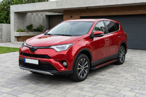 Toyota Rav 4 2013–2018 Bočné prahy Maya Red (2 ks., hliník) fotografia 1