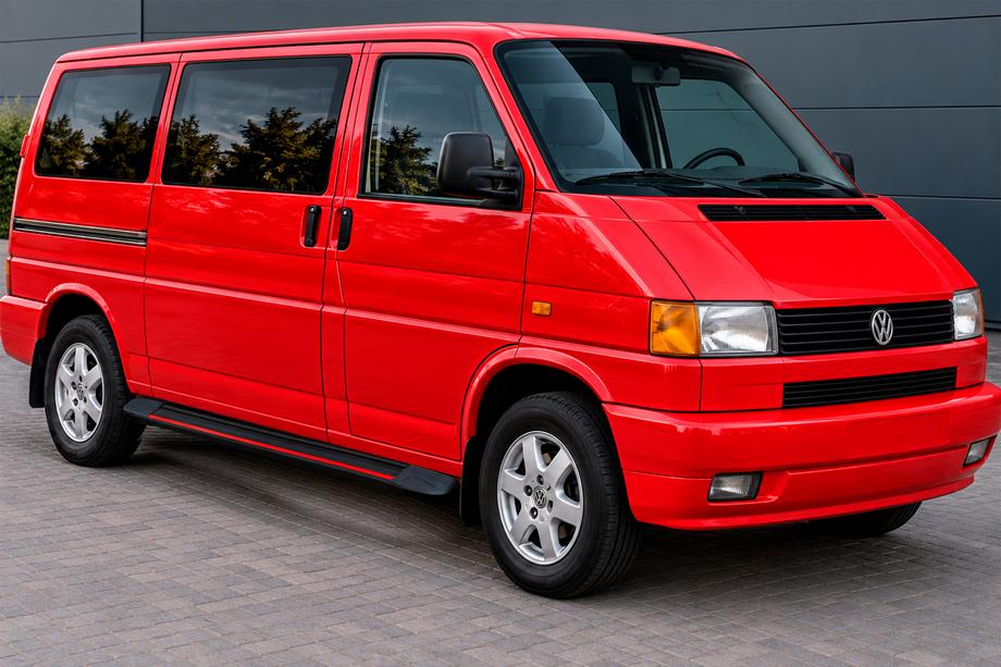 Volkswagen T4 Transporter 1990–2003 Bočné prahy Maya Red (2 ks., hliník) Image