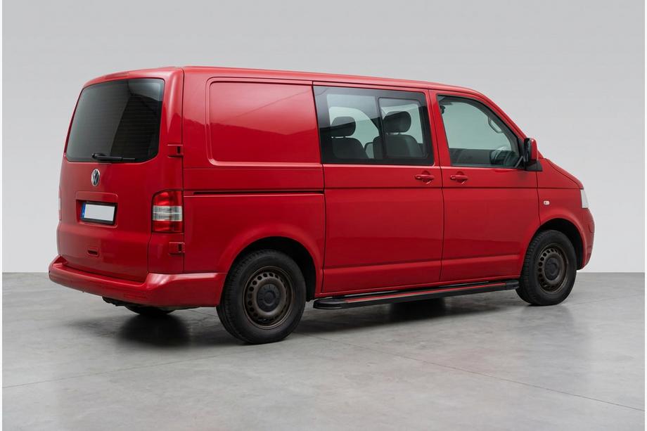 Volkswagen T5 Transporter 2003–2010 Bočné prahy Maya Red (2 ks., hliník) Krátky rázvor Image