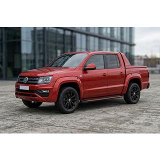 Bočné nášľapy Maya Red-Black (2 ks, hliník) Volkswagen Amarok 2010–2022 fotografia 1