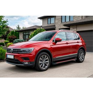 Bočné prahy Maya Red (2 ks., hliník) Volkswagen Tiguan 2016–2023 fotografia 1