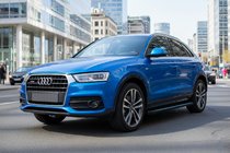 Audi Q3 2011–2019 Bočné nášľapy Maya Blue (2 ks, hliník) fotografia 1
