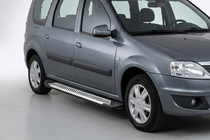 Lada Largus 2012– Bočné nášľapy Line (2 ks, hliník) fotografia 1