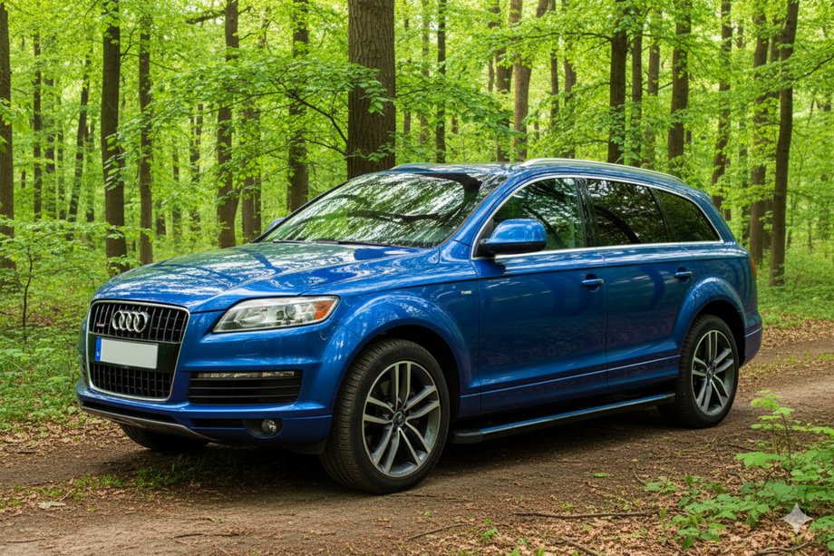 Audi Q7 2005–2015 Bočné nášľapy Maya Blue (2 ks, hliník) Image