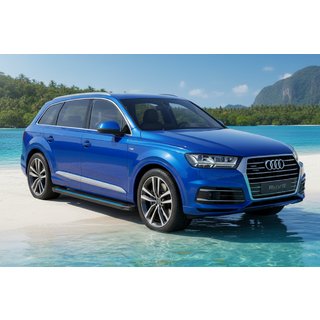 Bočné nášľapy Maya Blue (2 ks, hliník) Audi Q7 2015–2026 fotografia 1