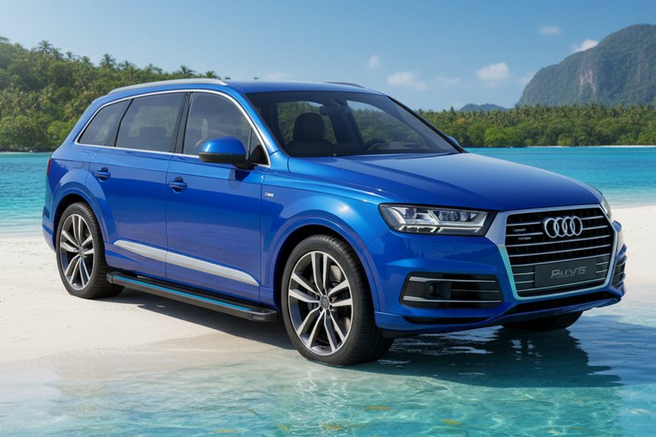 Audi Q7 2015–2026 Bočné nášľapy Maya Blue (2 ks, hliník) Image