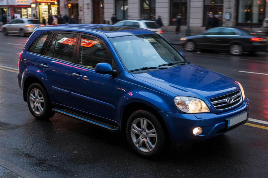 Chery Tiggo 1 2005–2016 Bočné nášľapy Maya Blue (2 ks, hliník) Image