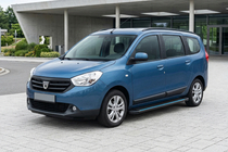 Dacia Lodgy 2012–2022 Bočné nášľapy Maya Blue (2 ks, hliník) fotografia 1