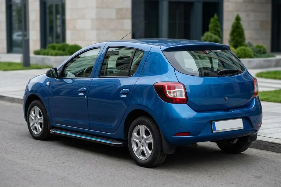 Dacia Sandero 2013–2020 Bočné nášľapy Maya Blue (2 ks, hliník) Image