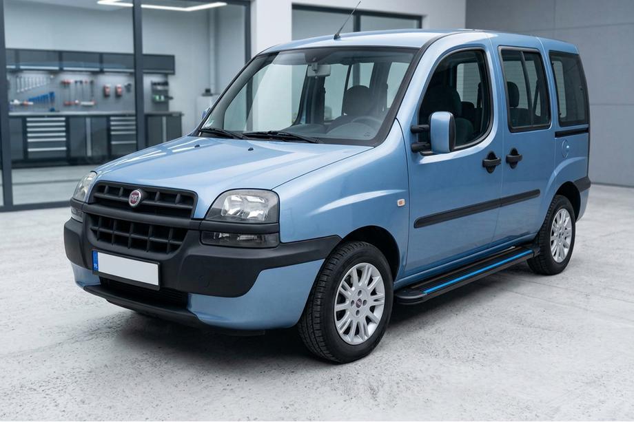 Fiat Doblo I 2005–2010 Bočné nášľapy Maya Blue (2 ks, hliník) Image
