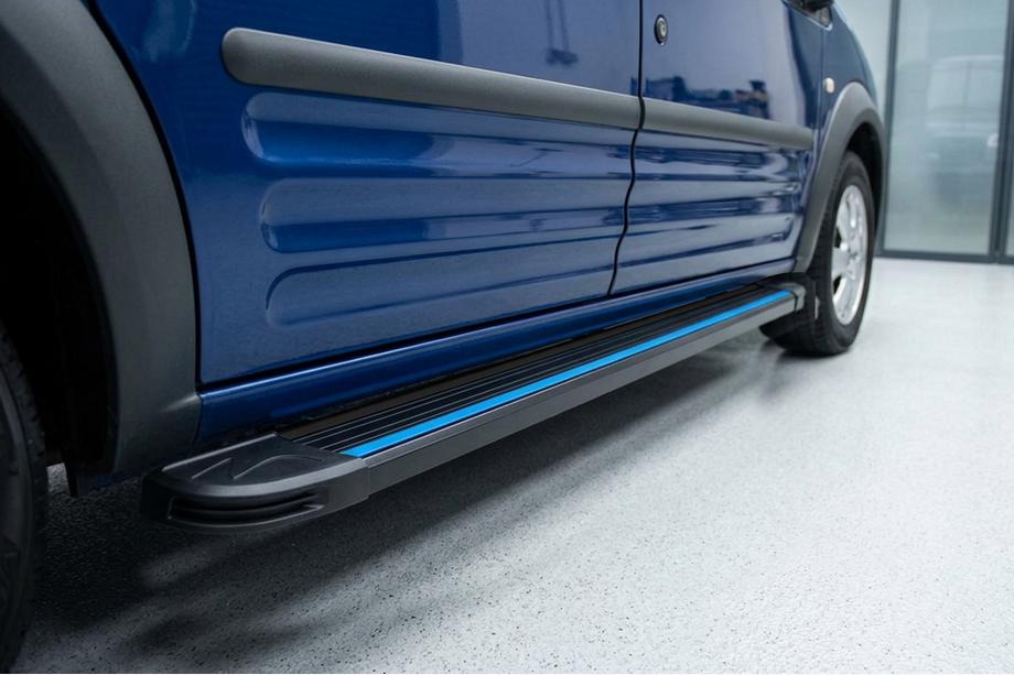 Ford Connect 2010–2013 Bočné nášľapy Maya Blue (2 ks, hliník) Image