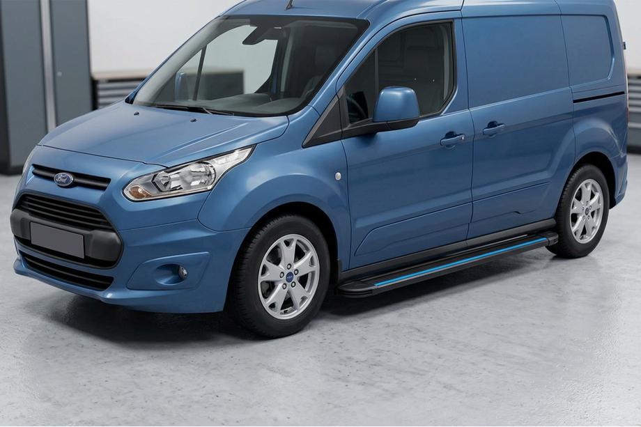 Ford Connect 2014–2021 Bočné nášľapy Maya Blue (2 ks, hliník) Maxi rázvor Image