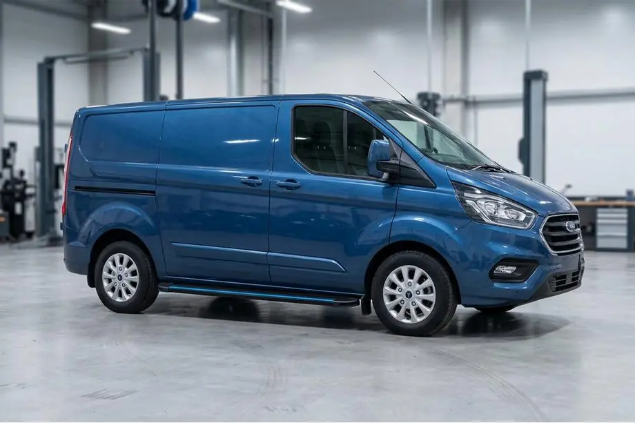 Ford Custom 2013–2022 Bočné nášľapy Maya Blue (2 ks, hliník) Image