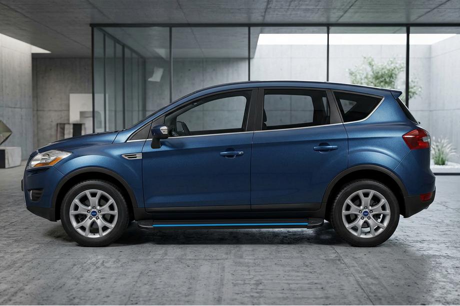 Ford Kuga 2008–2013 Bočné nášľapy Maya Blue (2 ks, hliník) Image