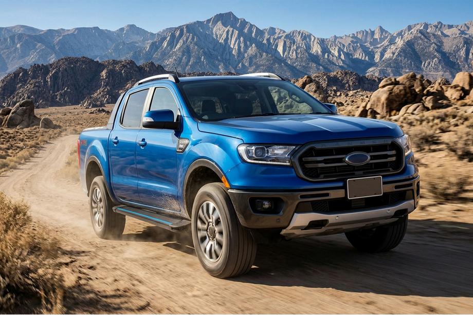 Ford Ranger 2011–2022 Bočné nášľapy Maya Blue (2 ks, hliník) Image