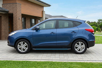 Hyundai IX-35 2010–2015 Bočné nášľapy Maya Blue (2 ks, hliník) fotografia 1