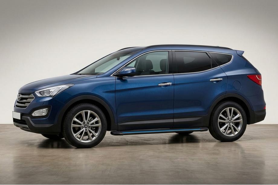Hyundai Santa Fe 3 2012–2018 Bočné nášľapy Maya Blue (2 ks, hliník) Image
