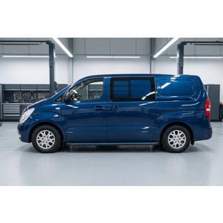Bočné nášľapy Maya Blue (2 ks, hliník) Hyundai H300, H1, Starex 2008–2020 fotografia 1