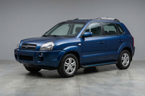 Hyundai Tucson JM 2004– Bočné nášľapy Maya Blue (2 ks, hliník) fotografia 1