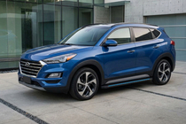 Hyundai Tucson TL 2016–2021 Bočné nášľapy Maya Blue-Black (2 ks, hliník) fotografia 1