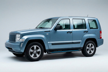 Jeep Cherokee/Liberty 2007–2013 Bočné nášľapy Maya Blue (2 ks, hliník) fotografia 1