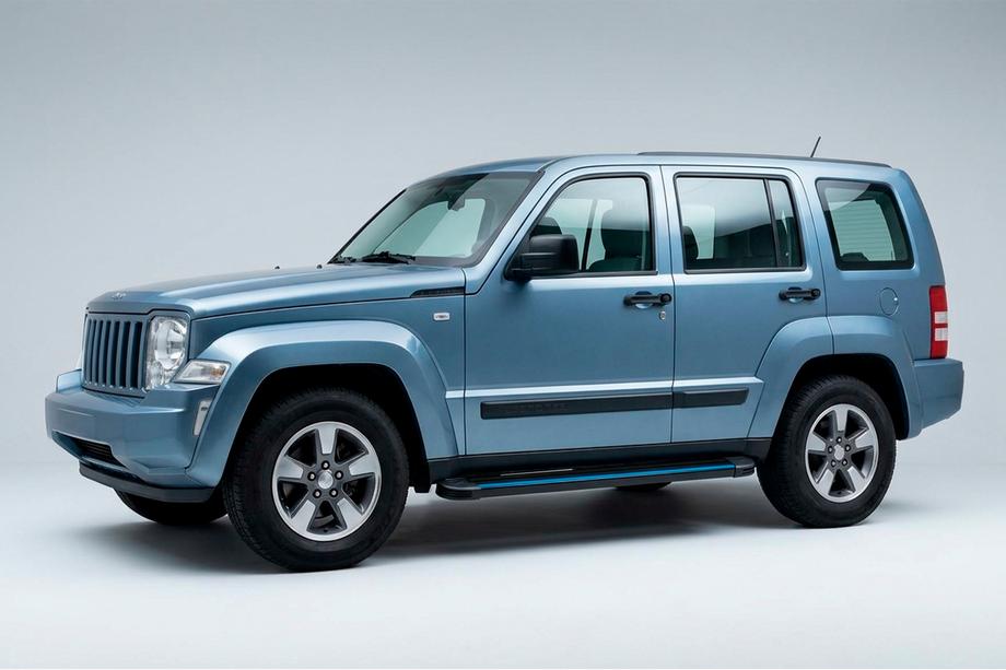 Jeep Cherokee/Liberty 2007–2013 Bočné nášľapy Maya Blue (2 ks, hliník) Image